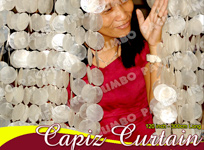 Capiz curtains for door and windows decoration